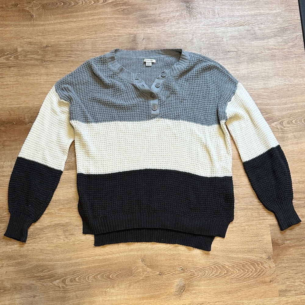 American Eagle Outfitters Women's Color Block Sweater